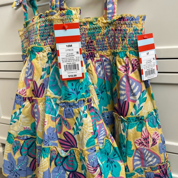 Cat & Jack Dresses Nwt Cat Jack Floral Hawaiian Tropical Dresses